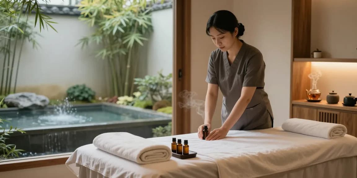 Experience a rejuvenating 서울출장마사지 in a tranquil spa environment with aromatic oils and soft lighting.